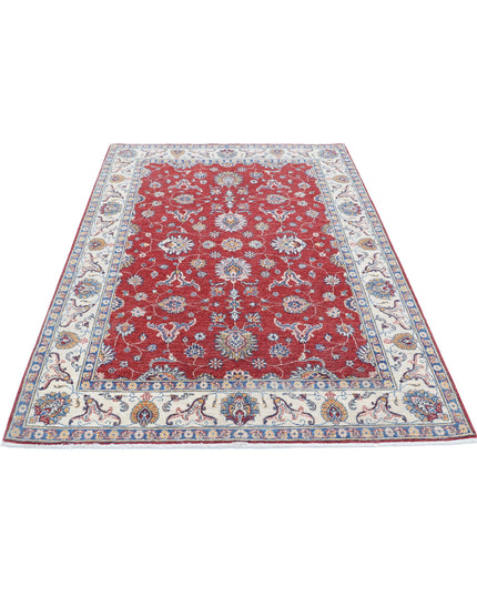 Ziegler 4' 11" X 6' 7" Hand Knotted Wool Rug 4' 11" X 6' 7" (150 X 201) / Red / Wool