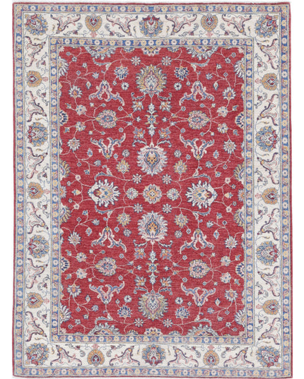 Ziegler 4' 11" X 6' 7" Hand Knotted Wool Rug 4' 11" X 6' 7" (150 X 201) / Red / Wool