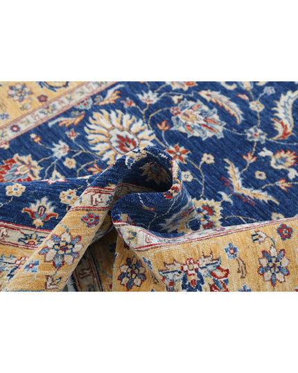 Ziegler 4' 11" X 6' 0" Hand Knotted Wool Rug 4' 11" X 6' 0" (150 X 183) / Blue / Wool