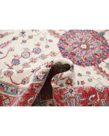 Ziegler 4' 10" X 6' 5" Hand Knotted Wool Rug 4' 10" X 6' 5" (147 X 196) / Ivory / Wool