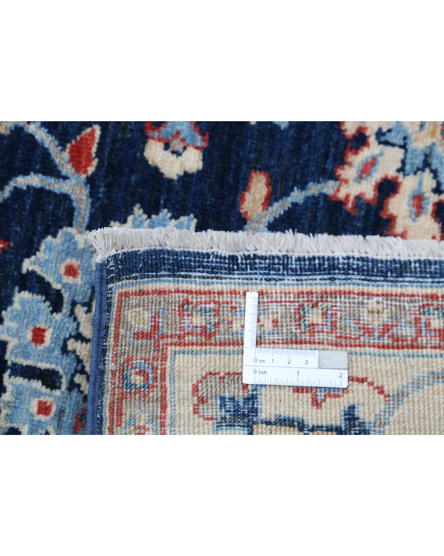 Ziegler 4' 4" X 6' 5" Hand Knotted Wool Rug 4' 4" X 6' 5" (132 X 196) / Blue / Wool