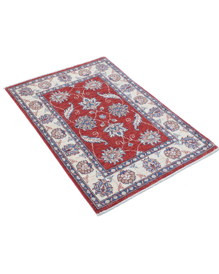 Ziegler 2' 8" X 3' 10" Hand Knotted Wool Rug 2' 8" X 3' 10" (81 X 117) / Red / Wool
