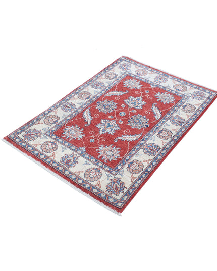 Ziegler 2' 8" X 3' 10" Hand Knotted Wool Rug 2' 8" X 3' 10" (81 X 117) / Red / Wool