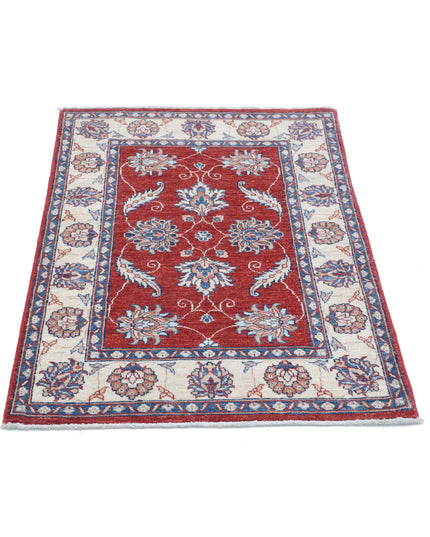 Ziegler 2' 8" X 3' 10" Hand Knotted Wool Rug 2' 8" X 3' 10" (81 X 117) / Red / Wool