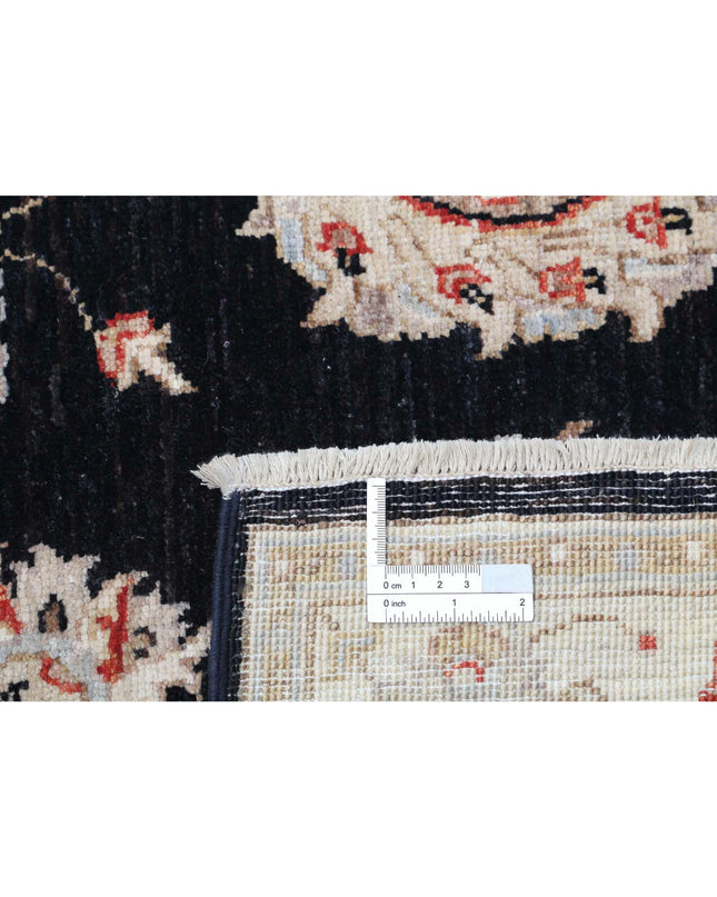 Ziegler 2' 6" X 10' 0" Hand Knotted Wool Rug 2' 6" X 10' 0" (76 X 305) / Black / Wool