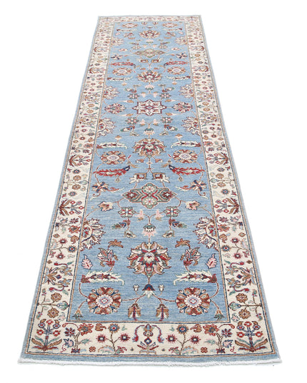 Ziegler 2' 7" X 9' 10" Hand Knotted Wool Rug 2' 7" X 9' 10" (79 X 300) / Blue / Wool