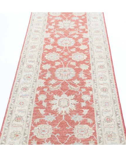 Ziegler 2' 5" X 8' 0" Hand Knotted Wool Rug 2' 5" X 8' 0" (74 X 244) / Red / Wool