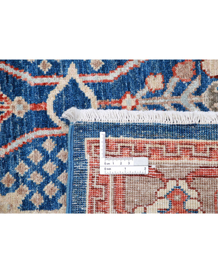 Ziegler 4' 0" X 5' 9" Hand Knotted Wool Rug 4' 0" X 5' 9" (122 X 175) / Blue / Wool