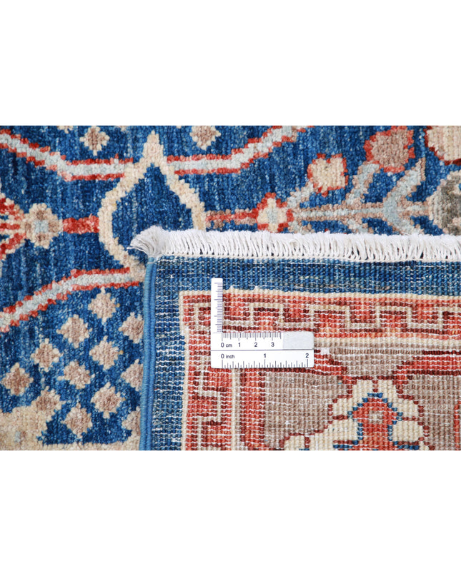 Ziegler 4' 0" X 5' 9" Hand Knotted Wool Rug 4' 0" X 5' 9" (122 X 175) / Blue / Wool