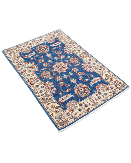 Ziegler 2' 7" X 3' 10" Hand Knotted Wool Rug 2' 7" X 3' 10" (79 X 117) / Blue / Wool