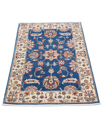 Ziegler 2' 7" X 3' 10" Hand Knotted Wool Rug 2' 7" X 3' 10" (79 X 117) / Blue / Wool