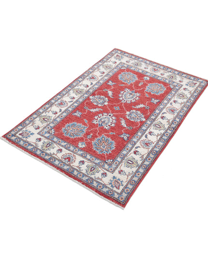 Ziegler 2' 9" X 4' 3" Hand Knotted Wool Rug 2' 9" X 4' 3" (84 X 130) / Red / Wool