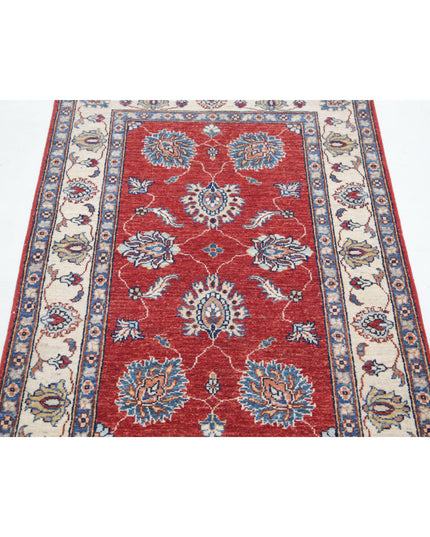 Ziegler 2' 9" X 4' 3" Hand Knotted Wool Rug 2' 9" X 4' 3" (84 X 130) / Red / Wool