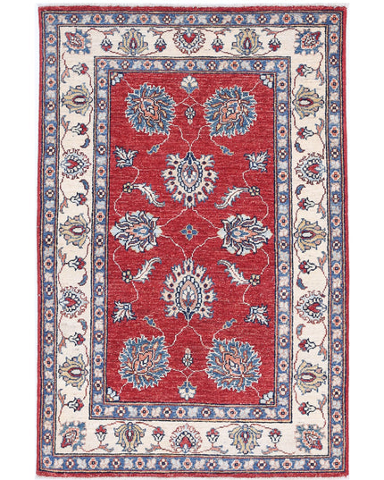 Ziegler 2' 9" X 4' 3" Hand Knotted Wool Rug 2' 9" X 4' 3" (84 X 130) / Red / Wool