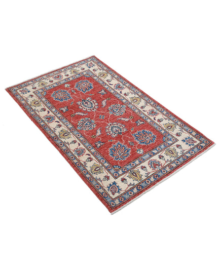 Ziegler 2' 7" X 4' 2" Hand Knotted Wool Rug 2' 7" X 4' 2" (79 X 127) / Red / Wool