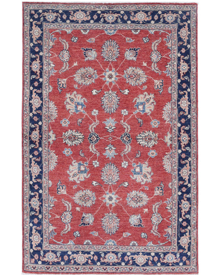 Ziegler 3' 9" X 6' 0" Hand Knotted Wool Rug 3' 9" X 6' 0" (114 X 183) / Red / Wool