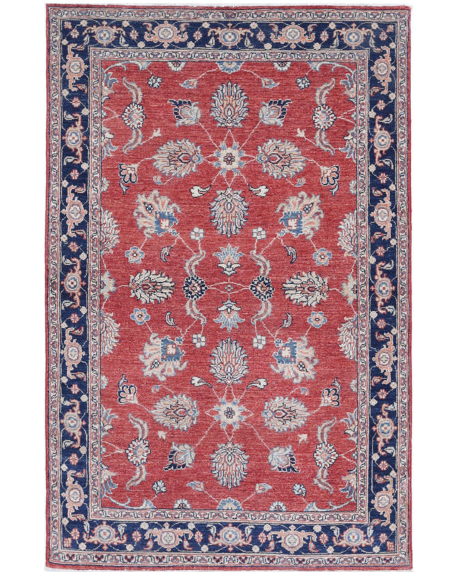 Ziegler 3' 9" X 6' 0" Hand Knotted Wool Rug 3' 9" X 6' 0" (114 X 183) / Red / Wool