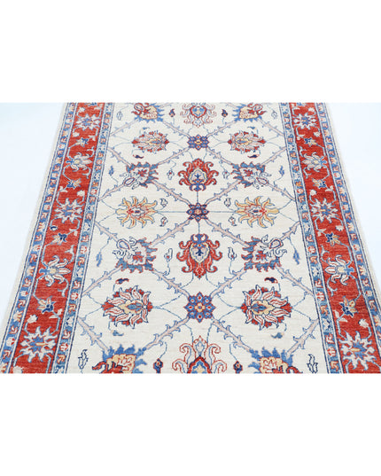 Ziegler 3' 10" X 5' 10" Hand Knotted Wool Rug 3' 10" X 5' 10" (117 X 178) / Ivory / Wool