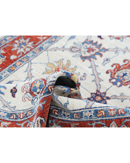 Ziegler 3' 10" X 5' 10" Hand Knotted Wool Rug 3' 10" X 5' 10" (117 X 178) / Ivory / Wool