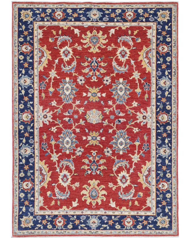 Ziegler 3' 11" X 5' 8" Hand Knotted Wool Rug 3' 11" X 5' 8" (119 X 173) / Red / Wool