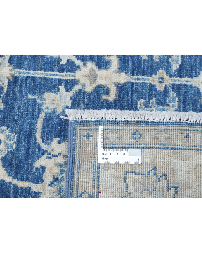Ziegler 3' 10" X 6' 0" Hand Knotted Wool Rug 3' 10" X 6' 0" (117 X 183) / Blue / Wool