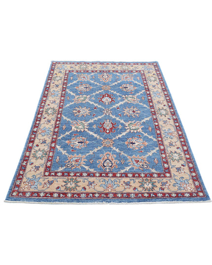 Ziegler 3' 10" X 6' 0" Hand Knotted Wool Rug 3' 10" X 6' 0" (117 X 183) / Blue / Wool