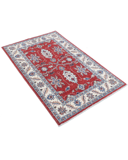 Ziegler 3' 1" X 4' 11" Hand Knotted Wool Rug 3' 1" X 4' 11" (94 X 150) / Red / Wool