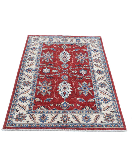 Ziegler 3' 1" X 4' 11" Hand Knotted Wool Rug 3' 1" X 4' 11" (94 X 150) / Red / Wool