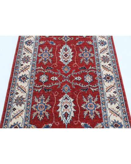 Ziegler 3' 1" X 4' 11" Hand Knotted Wool Rug 3' 1" X 4' 11" (94 X 150) / Red / Wool