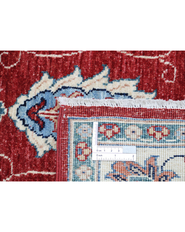 Ziegler 3' 1" X 4' 8" Hand Knotted Wool Rug 3' 1" X 4' 8" (94 X 142) / Red / Wool