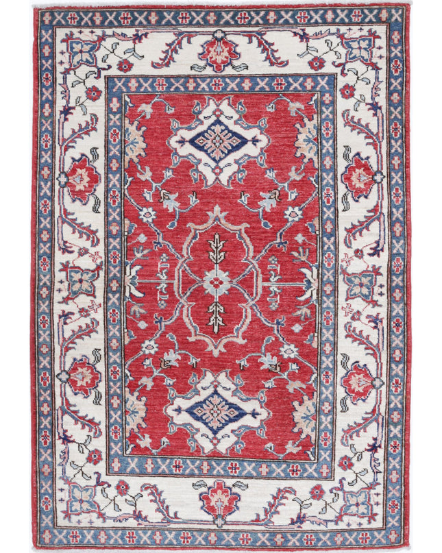 Ziegler 3' 3" X 4' 9" Hand Knotted Wool Rug 3' 3" X 4' 9" (99 X 145) / Red / Wool