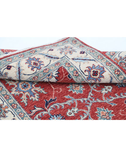 Ziegler 3' 0" X 4' 8" Hand Knotted Wool Rug 3' 0" X 4' 8" (91 X 142) / Red / Wool