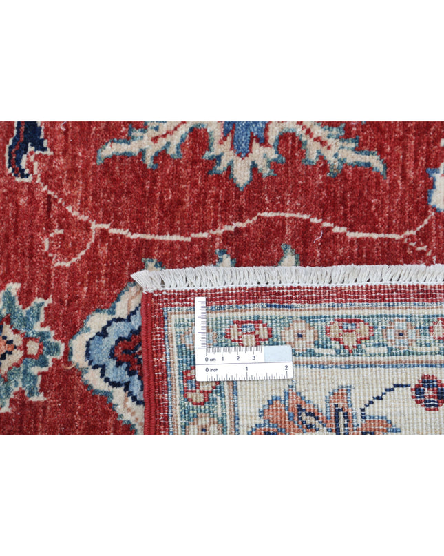 Ziegler 3' 0" X 4' 8" Hand Knotted Wool Rug 3' 0" X 4' 8" (91 X 142) / Red / Wool