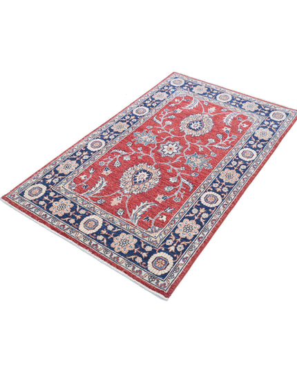 Ziegler 3' 1" X 5' 2" Hand Knotted Wool Rug 3' 1" X 5' 2" (94 X 158) / Red / Wool