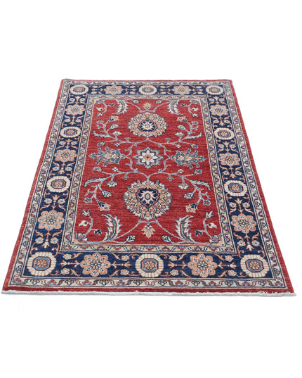 Ziegler 3' 1" X 5' 2" Hand Knotted Wool Rug 3' 1" X 5' 2" (94 X 158) / Red / Wool