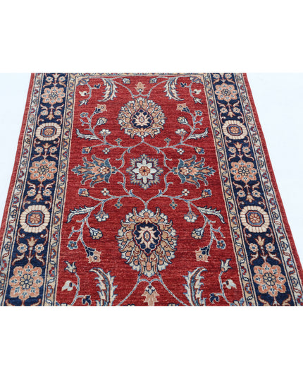 Ziegler 3' 1" X 5' 2" Hand Knotted Wool Rug 3' 1" X 5' 2" (94 X 158) / Red / Wool
