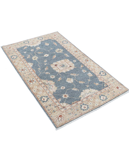 Ziegler 3' 0" X 5' 0" Hand Knotted Wool Rug 3' 0" X 5' 0" (91 X 152) / Grey / Wool