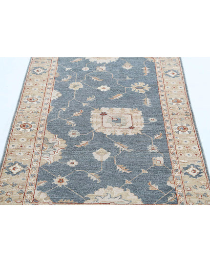 Ziegler 3' 0" X 5' 0" Hand Knotted Wool Rug 3' 0" X 5' 0" (91 X 152) / Grey / Wool