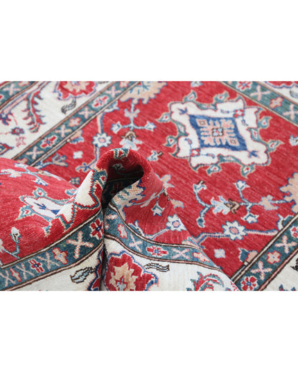 Ziegler 3' 2" X 4' 8" Hand Knotted Wool Rug 3' 2" X 4' 8" (97 X 142) / Red / Wool