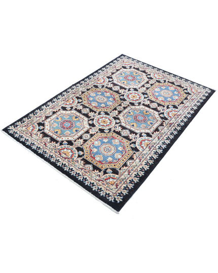 Ziegler 3' 3" X 4' 8" Hand Knotted Wool Rug 3' 3" X 4' 8" (99 X 142) / Black / Wool