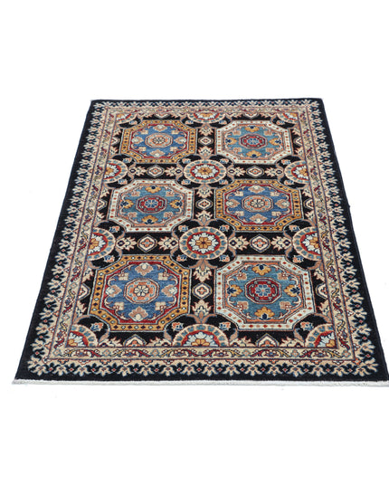 Ziegler 3' 3" X 4' 8" Hand Knotted Wool Rug 3' 3" X 4' 8" (99 X 142) / Black / Wool