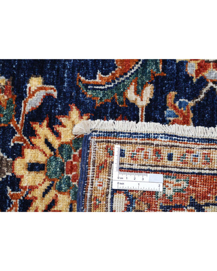 Ziegler 3' 0" X 4' 7" Hand Knotted Wool Rug 3' 0" X 4' 7" (91 X 140) / Blue / Wool