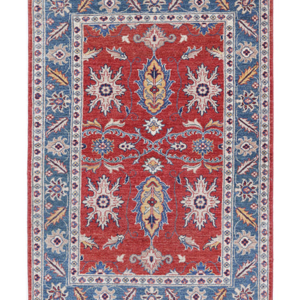 Ziegler 3' 3" X 5' 0" Hand Knotted Wool Rug 3' 3" X 5' 0" (99 X 152) / Red / Wool