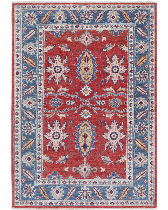 Ziegler 3' 3" X 5' 0" Hand Knotted Wool Rug 3' 3" X 5' 0" (99 X 152) / Red / Wool
