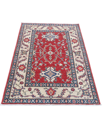 Ziegler 3' 1" X 4' 10" Hand Knotted Wool Rug 3' 1" X 4' 10" (94 X 147) / Red / Wool