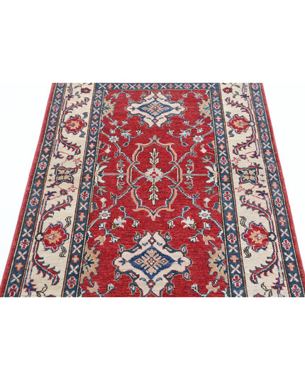 Ziegler 3' 1" X 4' 10" Hand Knotted Wool Rug 3' 1" X 4' 10" (94 X 147) / Red / Wool