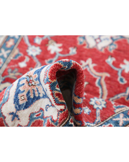 Ziegler 3' 1" X 4' 10" Hand Knotted Wool Rug 3' 1" X 4' 10" (94 X 147) / Red / Wool
