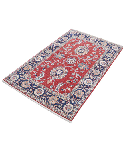 Ziegler 3' 2" X 5' 1" Hand Knotted Wool Rug 3' 2" X 5' 1" (97 X 155) / Red / Wool