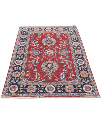 Ziegler 3' 2" X 5' 1" Hand Knotted Wool Rug 3' 2" X 5' 1" (97 X 155) / Red / Wool