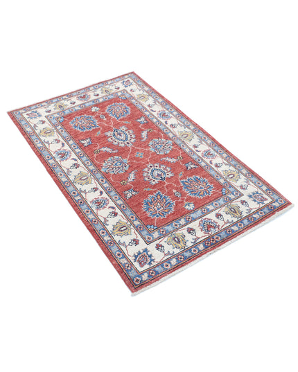 Ziegler 2' 6" X 4' 0" Hand Knotted Wool Rug 2' 6" X 4' 0" (76 X 122) / Red / Wool